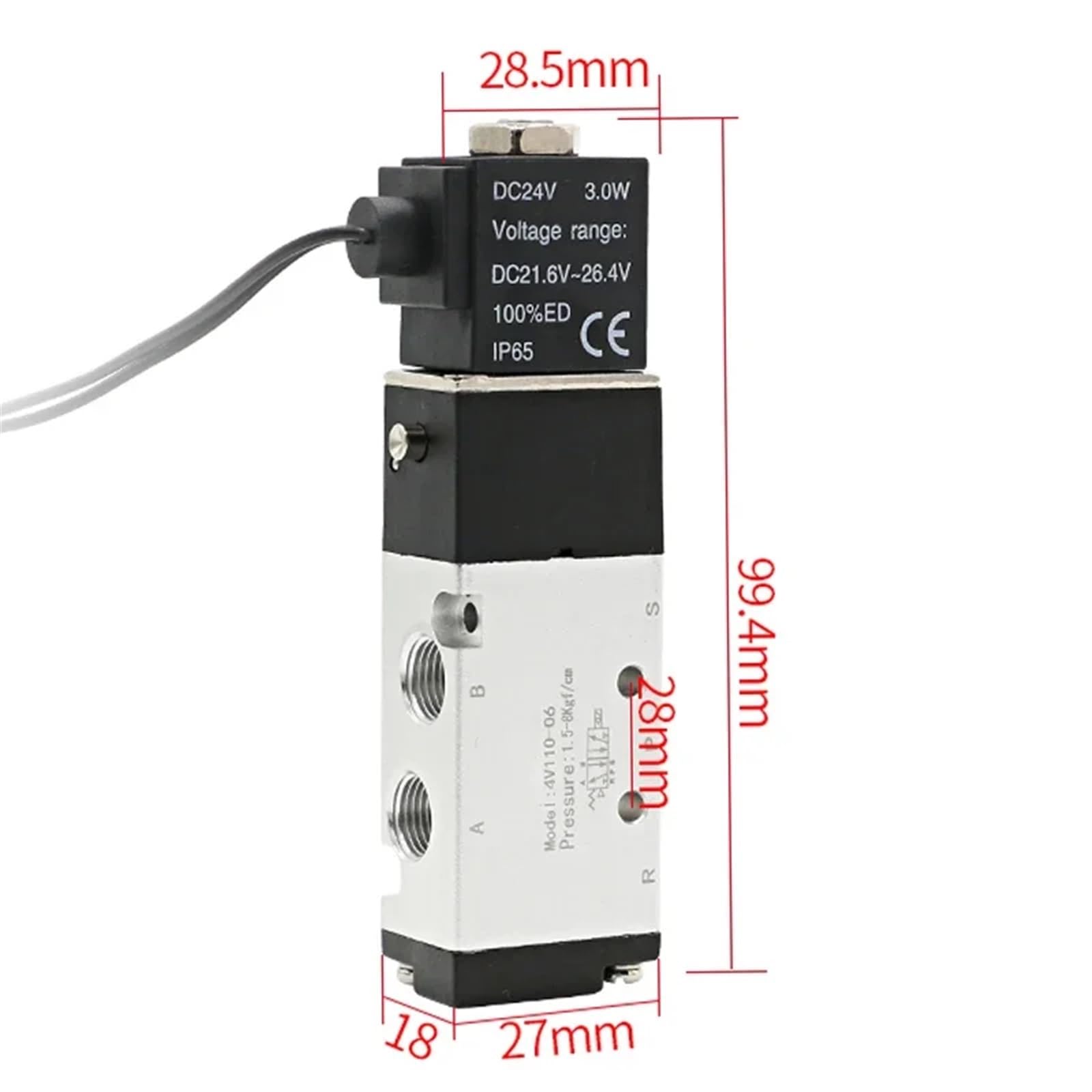 Zawór elektromagnetyczny Multi-Way Combination 4V110-06 Stacje kolektorowe DC 12 V 24 V AC220 V z okuciami 5-portowe 2-pozycyjne zawory elektromagnetyczne (DC 12 V, 6 rzędów 8 mm)