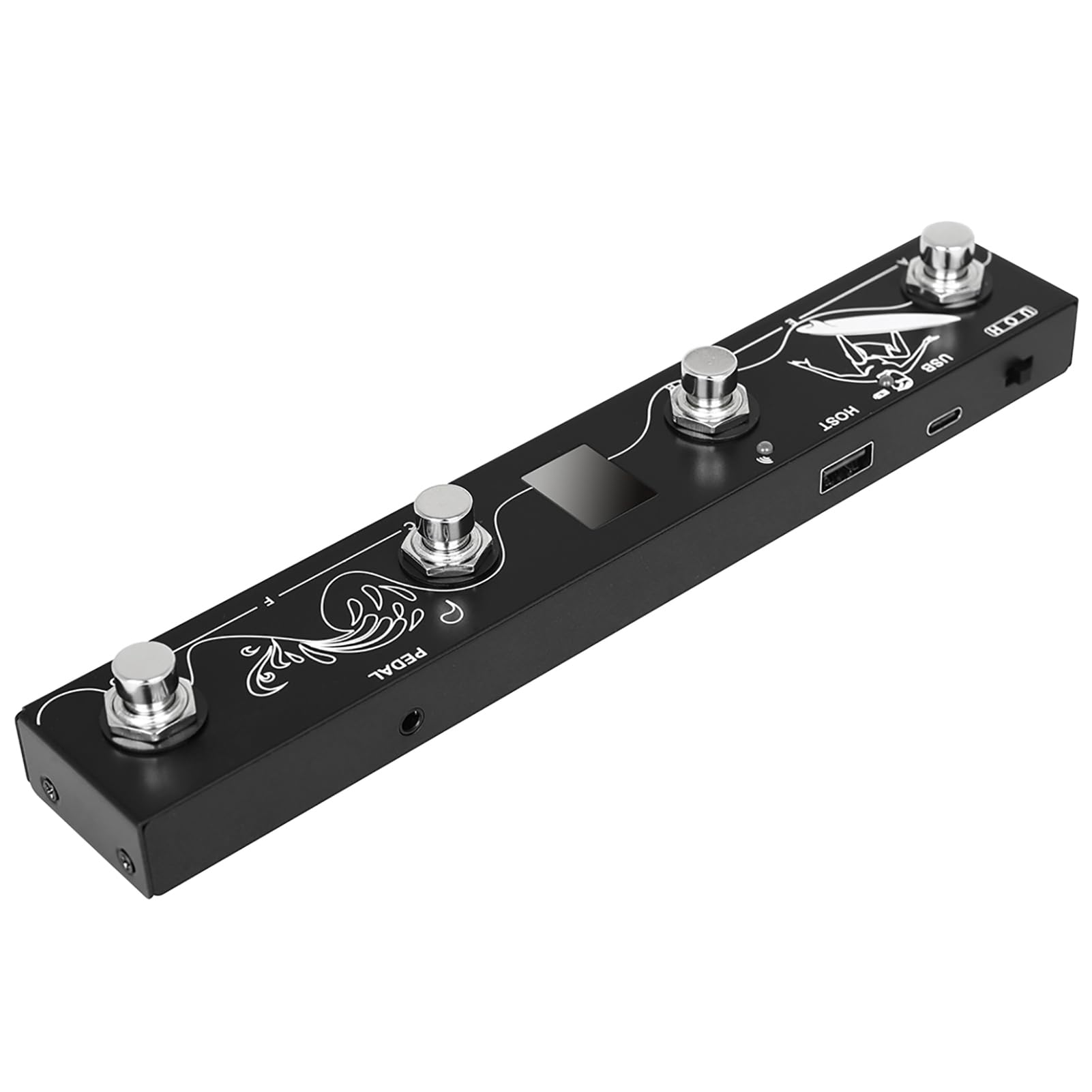 RiToEasysports Controlador de Pedal MIDI Inalámbrico, Teclado de Pie Multifunción de Metal con Batería Incorporada y Conectividad Directa para Artistas y Sesiones de Estudio