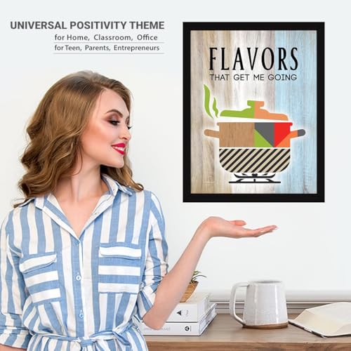 Image of Chaka Chaundh - Kitchen Posters for Wall - Kitchen posters framed - Dining quotes wall frames - Posters for kitchens quotess decor - Food quotes wall hanging (sou)
