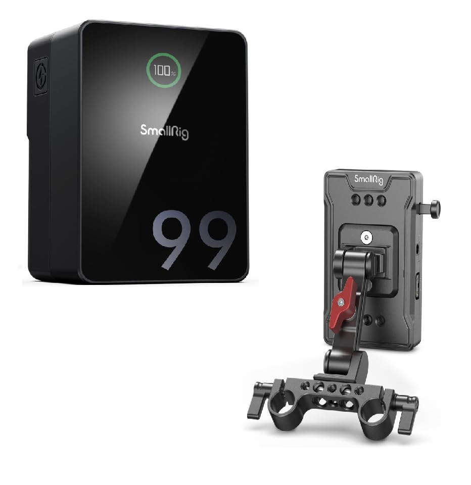 SMALLRIG V Mount Battery VB99 Pro and V-Mount Battery Adapter Plate