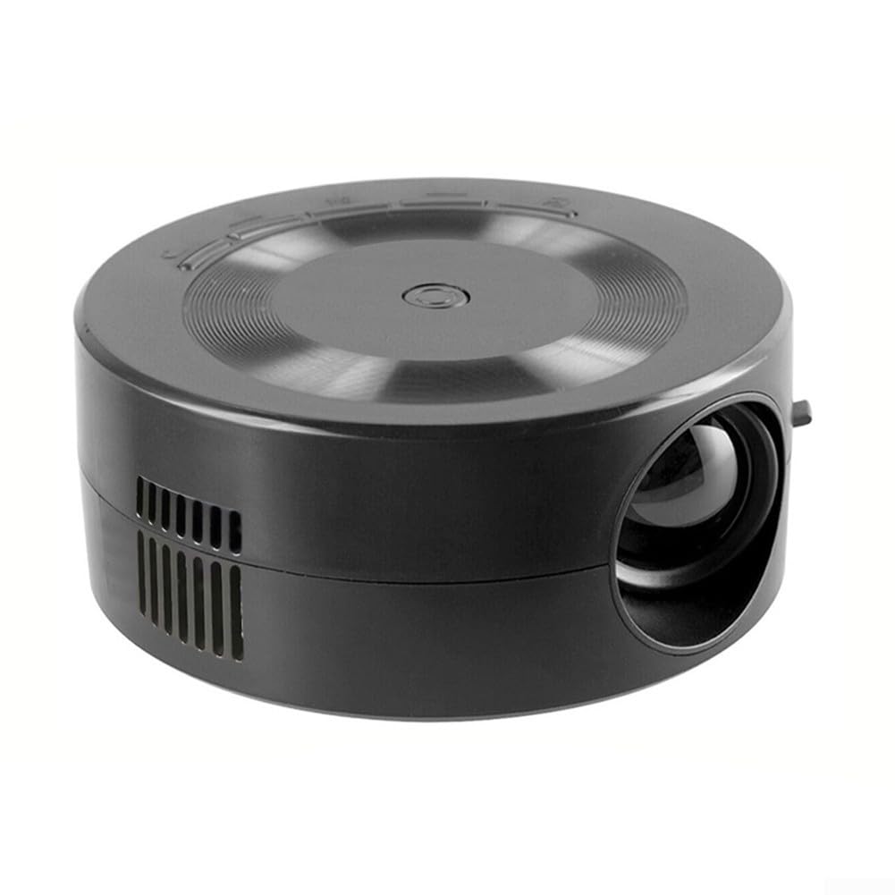 Mini projecteur LED 1080p HD Portable Home Cinéma Projecteur avec Téléphone Même Écran Fonction Noir