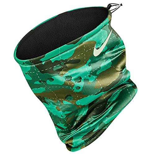 NIKE NNW12 carta Football NECKWARMER 2.0 Reversible Rough, Solid, Black-Green, One Size
