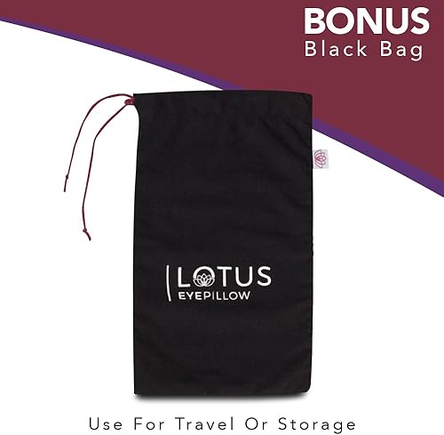 Miniatura 6 de Lotus - Almohada de ojos sin perfume con peso, máscara para dormir y meditación, almohada de ojos de yoga, almohada calmante para ojos con peso,