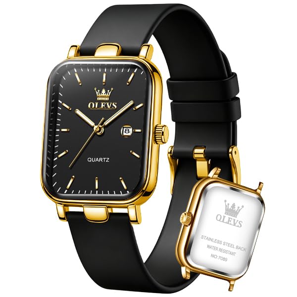 Image of OLEVS Watch for Women Silicone Band Waterproof Luminous Wristwatch Minimalist Fashion