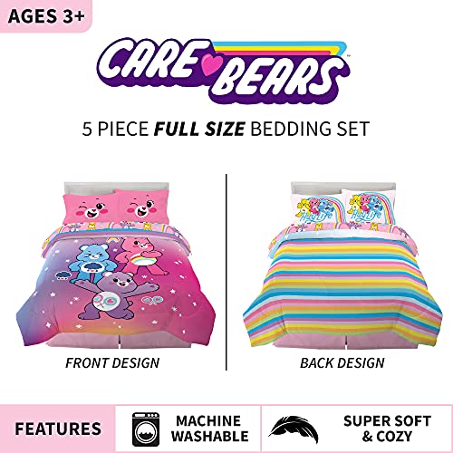 Franco Kids Bedding Super Soft Microfiber Comforter And Sheet Set, 5 Piece Full Size, Care Bears #TOP2