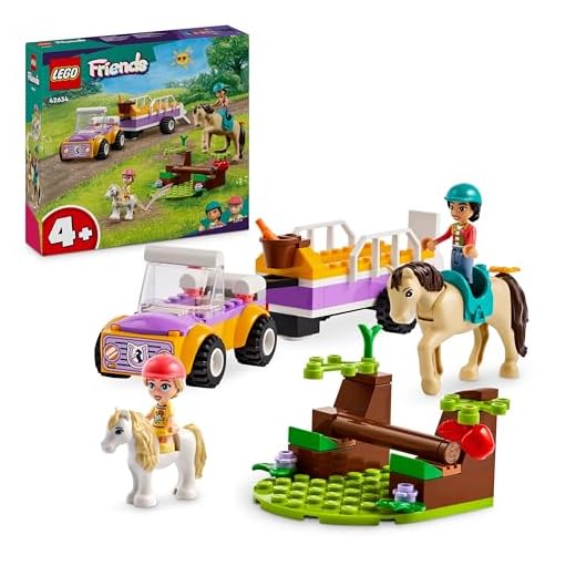 LEGO Friends Horse and Pony Trailer Set - Animal Toys for 4+ Year Old Girls - Incl. Pony & Horse Figures, Liann & Zoya Mini Dolls, Toy Car with Fun Accessories - Creative Gift Idea - 42634