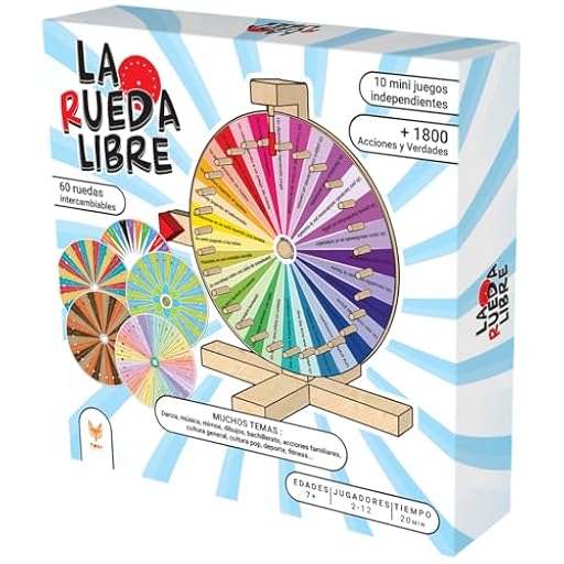 Topi Games La Rueda Libre, Juego de Mesa, A Partir de 4 Años, De 2 a 6 Jugadores, 15 Minutos por Partida, Español | Ya disponible en tu tienda friki favorita! En mundofriki.es! Topi Games La Rueda Libre, Juego de Mesa, A Partir de 4 Años, De 2 a 6 Jugadores, 15 Minutos por Partida, Español | Ya disponible en tu tienda friki favorita! En mundofriki.es!