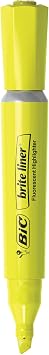 BIC Brite Liner Grip XL Highlighters, Chisel Tip, 4-Count Pack, Assorted