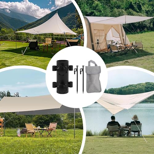 Soporte para varillas de camping que evita caídas de toldos en camping 5