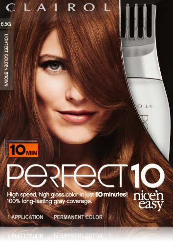 Clairol Perfect 10 By Nice 'N Easy Hair Color 6.5g Lightest Golden Brown 1 Kit
