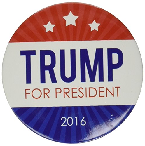 Oliasports Donald for President Campaign Buttons, Multi (Trump 3star)