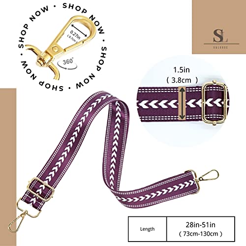 Image of S&loyoe Purse Straps Replacement Crossbody Bag Strap Adjustable Wide Guitar Straps for Handbags 1.5inch