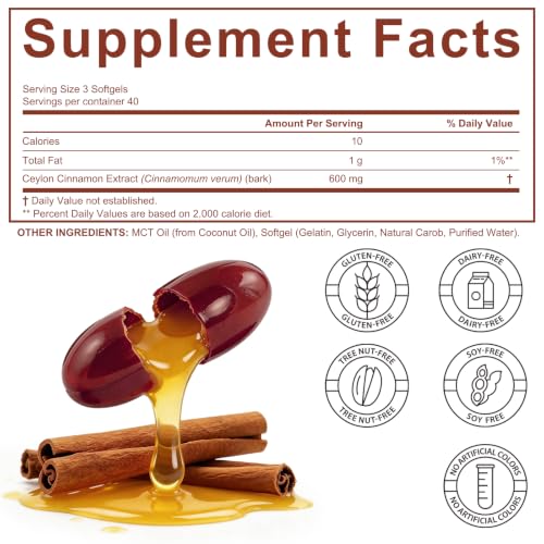 Xaarty Ceylon Cinnamon Capsules with MCT Oil