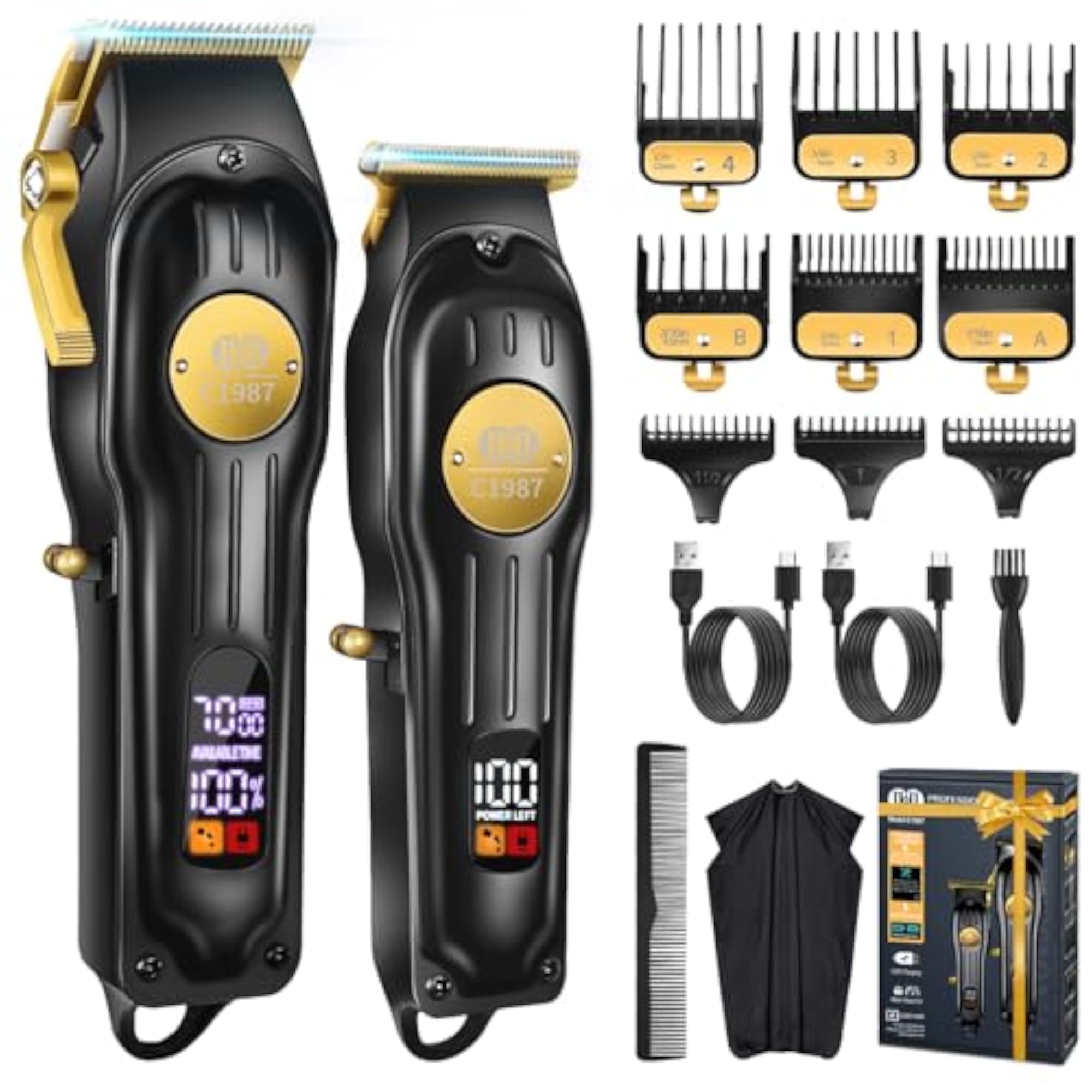 Hair Clippers and Trimmers Set, Professional Grooming Kit