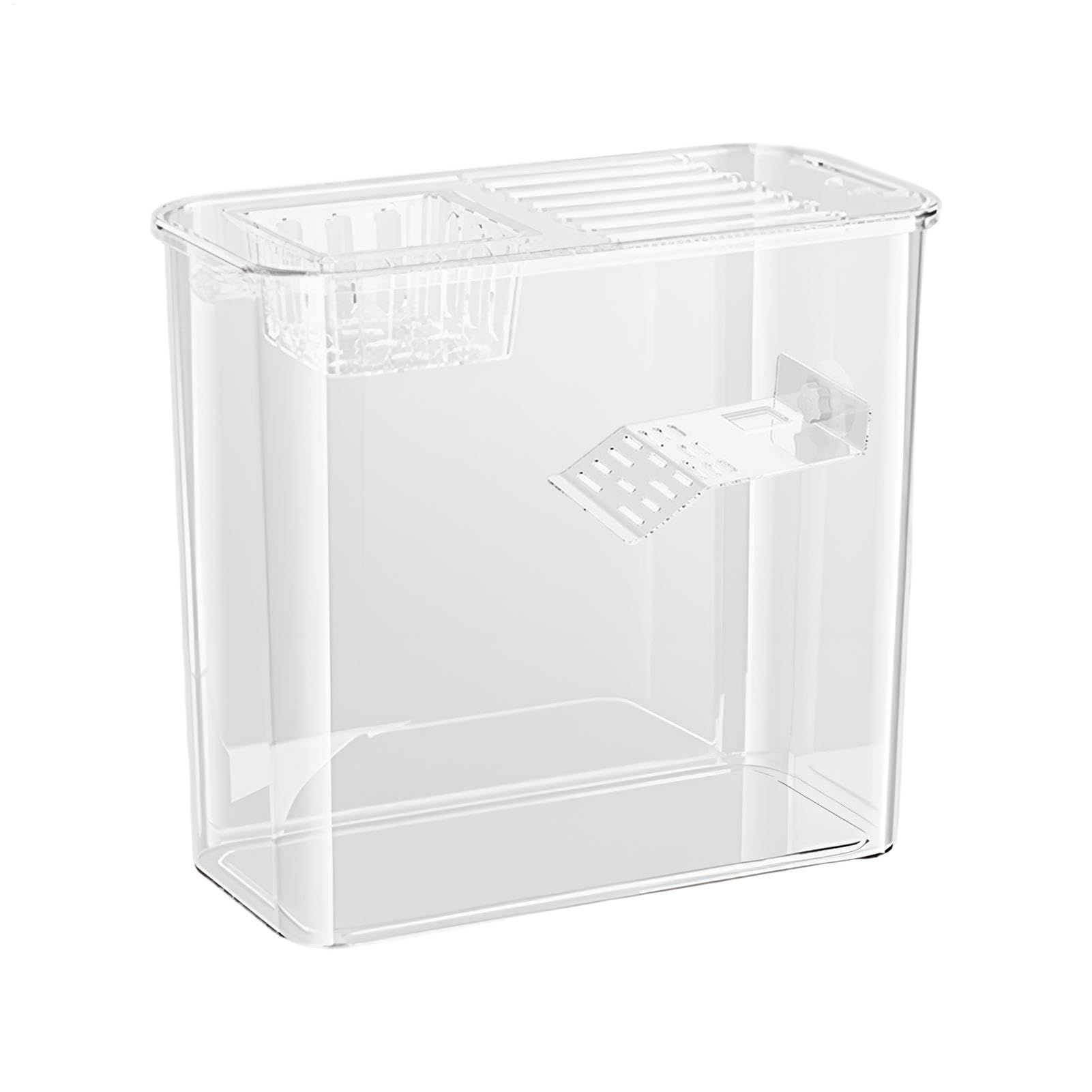 Tanque para tortugas de agua, tanque para tortugas, acuario decorativo | para peces, acuario creativo para tortugas y peces con tabla de escalada, acuario transparente para tortugas