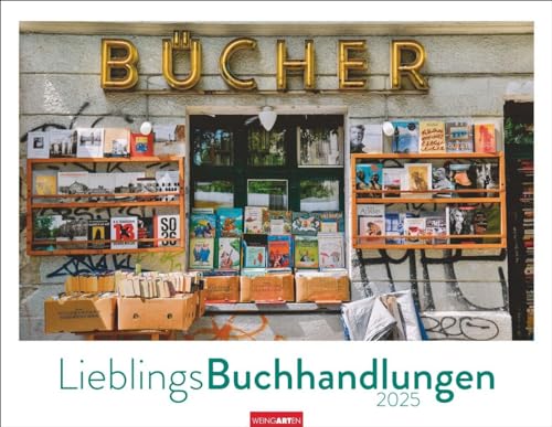 Calendario de librerías favoritas 2025: calendario fotográfico con fotos de las librerías más bellas. ¡Gran regalo para los amantes de las libros! Calendario anual de pared 2025 en formato 34 x 44 cm.