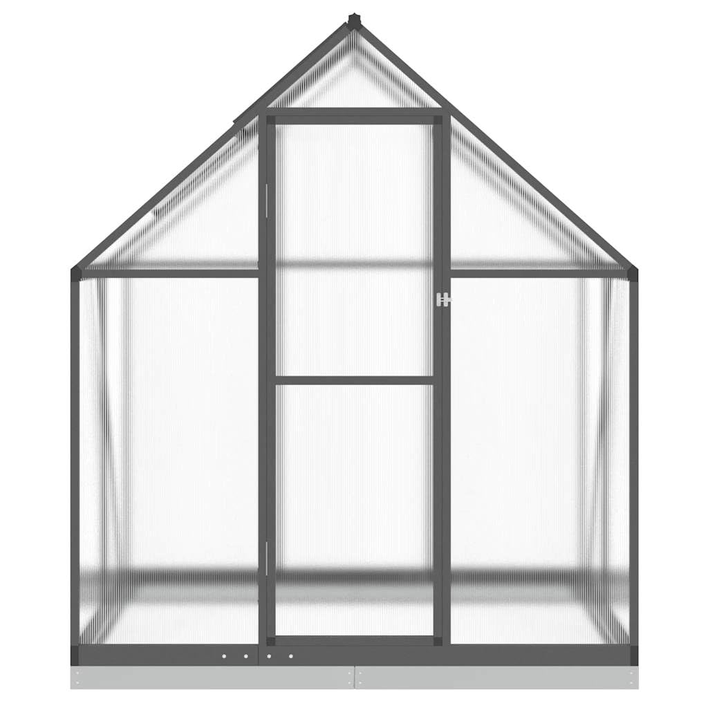 Szklarnia ogrodowa z podstawą, antracyt, 169 x 114 x 202 cm, aluminiowa