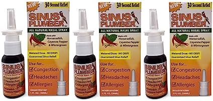 Sinus Plumber 3 Pack Deal Nasal Spray - 3 Bottle Deal