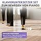 Filzada® 4x Klavieruntersetzer aus Hartholz SCHWARZ - Möbeluntersetzer für Schwere Möbel - hochwertige Piano Caster Cups - Möbel Untersetzer für alle Böden - Klavieruntersetzer Parkett