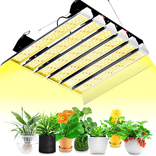 SZHLUX LED Grow Light 2000W 5&times;5ft Coverage Sunlike Full Spectrum Grow Lamp for Hydroponic Indoor Plants Seeding Veg and Bloom Greenhouse Growing Light Fixture Linkable Led Plant Light