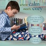 Florensi Pad en lap pour enfants, 3lbs - Couverture pondérée pour les enfants, adolescents, garçons, filles - Douce, chaleureuse, confortable - Couverture de lap pondérée & Fournitures du coin calme - 20" x 23"