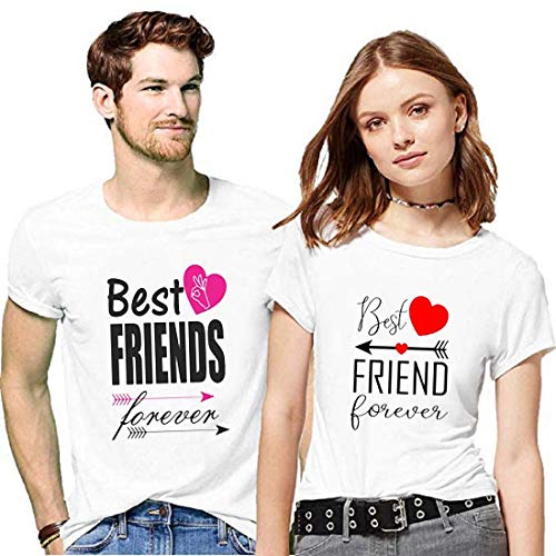 YFB Men and Women Round Neck Printed 