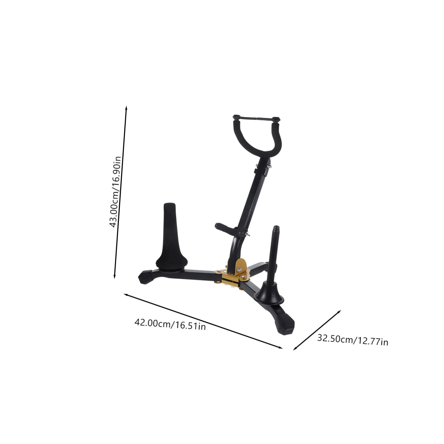 iplusmile Supporto Sassofono Pieghevole per Sax Tenore e Contralto e Portatile Stand Stabile e Leggero per Esposizione e Conservazione Strumenti Musicali