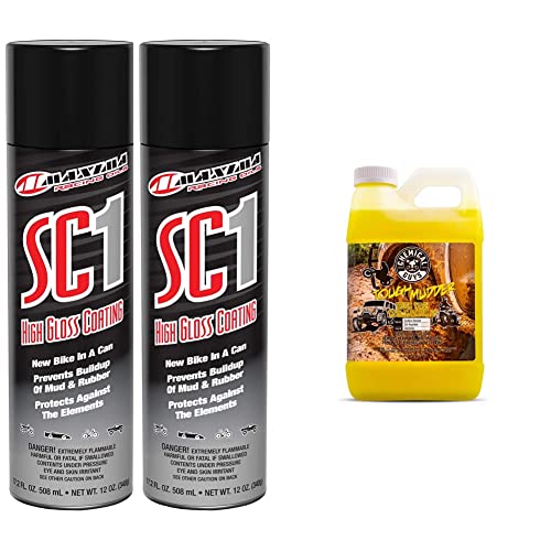 Maxima 78920-2PK SC1 High Gloss Coating and Chemical Guys CWS20264 Tough Mudder Foaming Truck, Off Road, ATV and RV Heavy Duty Wash Soap