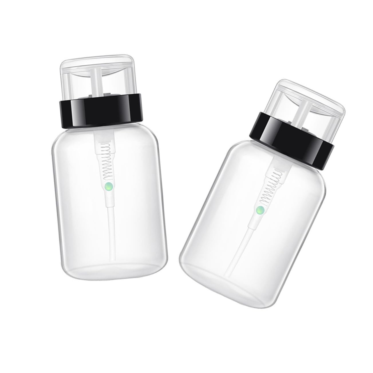 SOESFOUFU Quick-Dispense Nail Polish Pump Bottle 6 Pack 200ml Remover Cleaner Lockable Pump Subpackage Bottle Sanitary Design