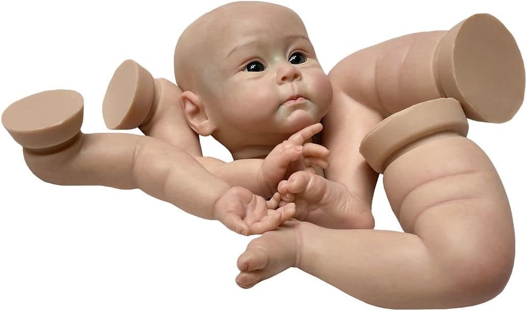 Creative Product ACESTAR Reborn Baby Dolls 20 - 22 Inch Solid Silicone Already Painted Newborn Babies DIY Doll with Open Eyes