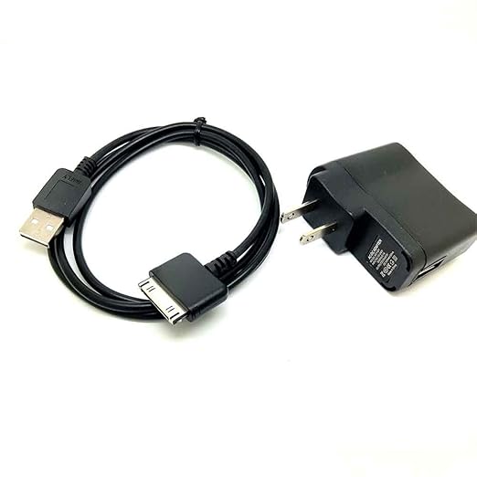 2IN1 USB Data SYNC Cable & Wall Charger for SANDISK Sansa E200 E250
