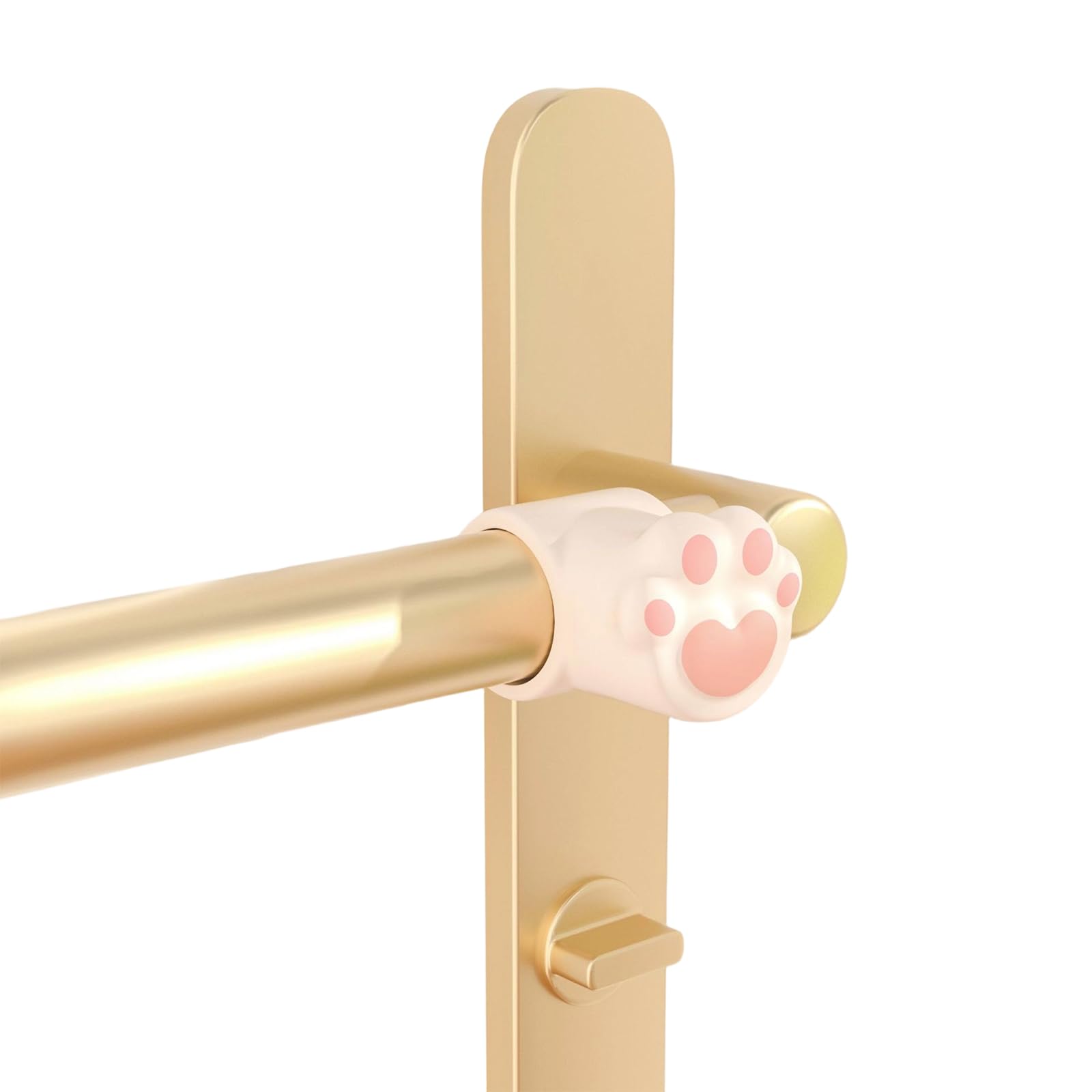 Zbiianxer Beige1 6Pcs Lovely Cats Paws Silicone Door Stoppers Nonslip Shock Absorbing Handle Buffer Protectors For Home Decoration Handle Guard