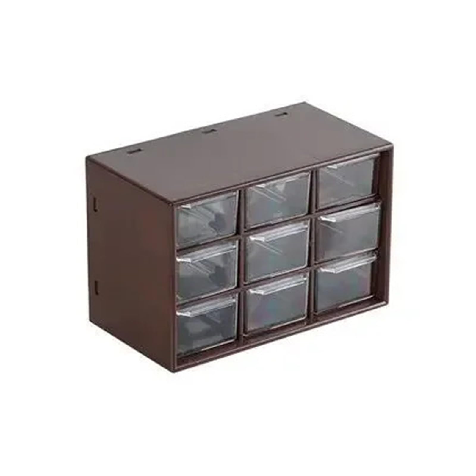 GMGQJST Compartment Storage Boxes 9 Grids Storage Box Hand Account Tape Stationery Jewelry Transparent Drawer Desktop Cute Storage Organizer Box(Black)
