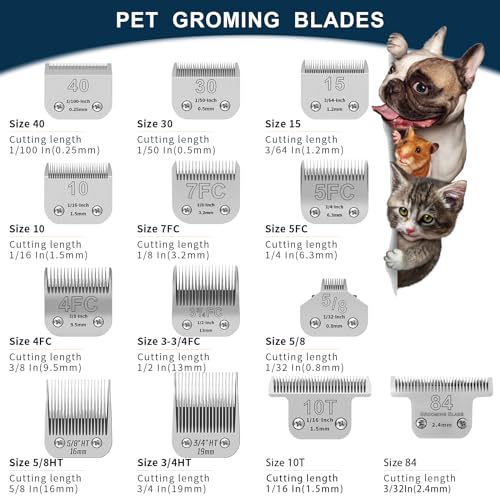Image of Dog Grooming Blade kit,Compatible with Andis /Oster A5,Wahl KM10