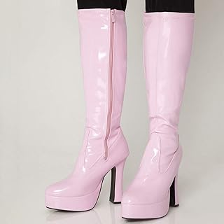 Pink thigh high boots amazon Clearance