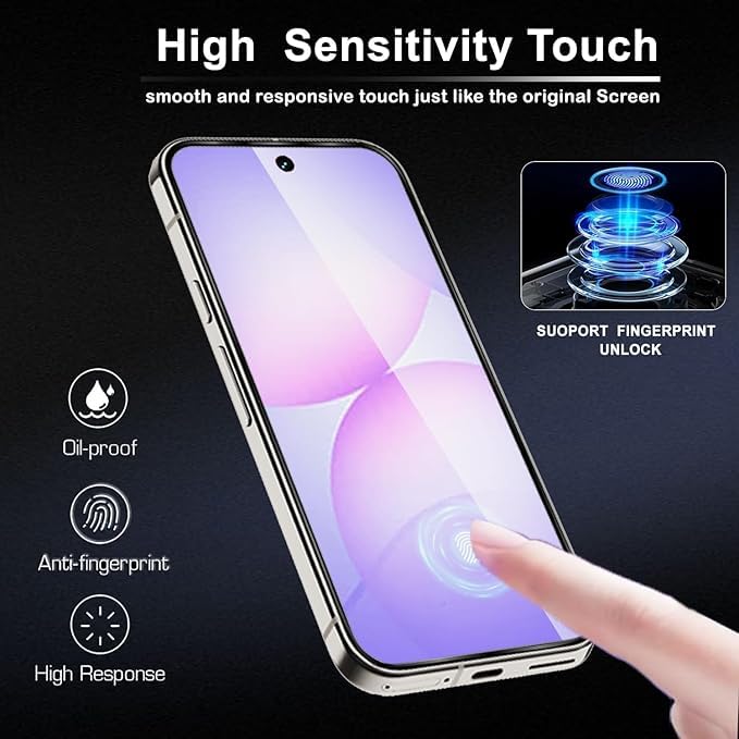 Image of ARTECHSHIELD Military-Grade Tempered Glass Compatible For Oppo K13X 5G / A5 5G / A5X 5G / A3X 5G / A3 Pro 5G Edge To Edge Coverage and Easy Installation Kit with 1 month warranty