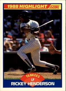 1989 Score Baseball Card #657 Rickey Henderson Mint