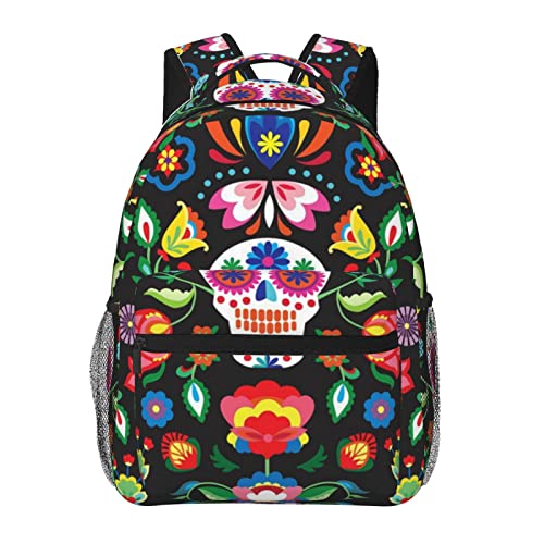 Sac d'école Sugar Horror noir pour étudiants et voyageurs actifs