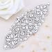 Bridal Belt Rhinestone Applique with Pearls for Wedding Dress Decorative Bags Headbands