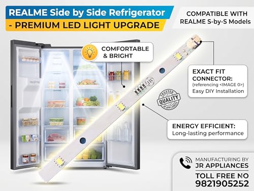 Image of JR APPLIANCE PART'S AND SERVICES Comfortable for REALME Side by Side Refrigerator Led Light Strip 12V