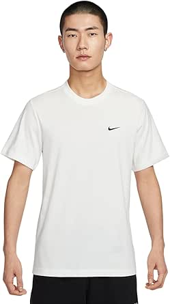 NIKE(ナイキ) スポーツウェア スウッシュ Tシャツ クルーネック 半袖 トップス コットン100％ ブラック 黒 ホワイト 白 運動 バスケットボール ジム 筋トレ トレーニング フィットネス ウォーキング ウェア シンプル 春 夏 秋 正規品 メンズ