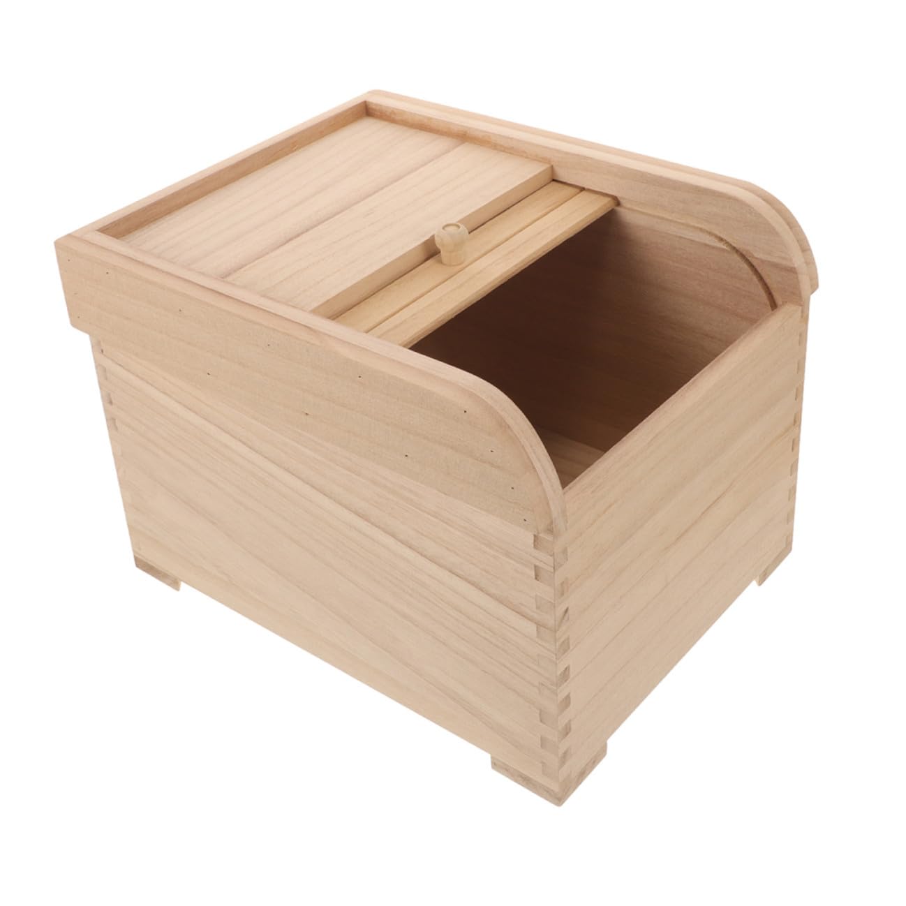 DOITOOL Holz Aufbewahrungsbox mit Deckel für Reis und Trockenlebensmittel Vorratsbehälter für Küche und Speisekammer mit Großem Fassungsvermögen