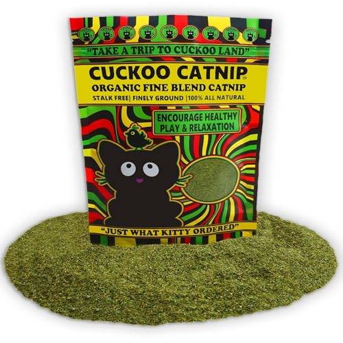 Cuckoo Catnip Katzenminze Extra Stark – 50 g Fein Gemahlene, Stängelfreie Katzenminze – Für Spielzeug, Kratzbaum & Katzenbett