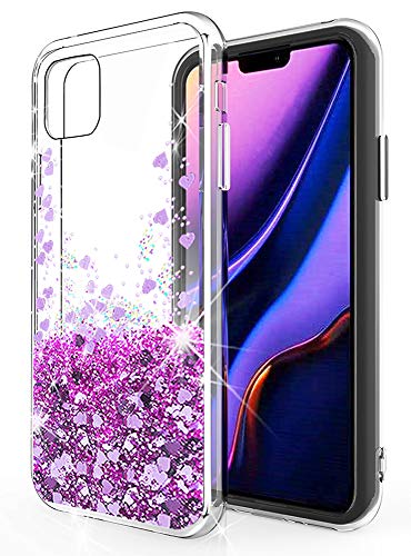 SunStory Designed for iPhone 11 Case,Luxury Fashion with Moving Shiny Quicksand Glitter