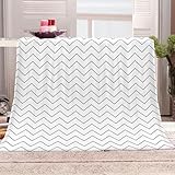 DOTBUY-SHOP Flanell Decken,Kuscheldecke Flauschig,Moderner Einfacher Druck Fleecedecke...