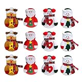 Crea un ambiente navideño feliz con este adorable juego de cubiertos de plata para navidad