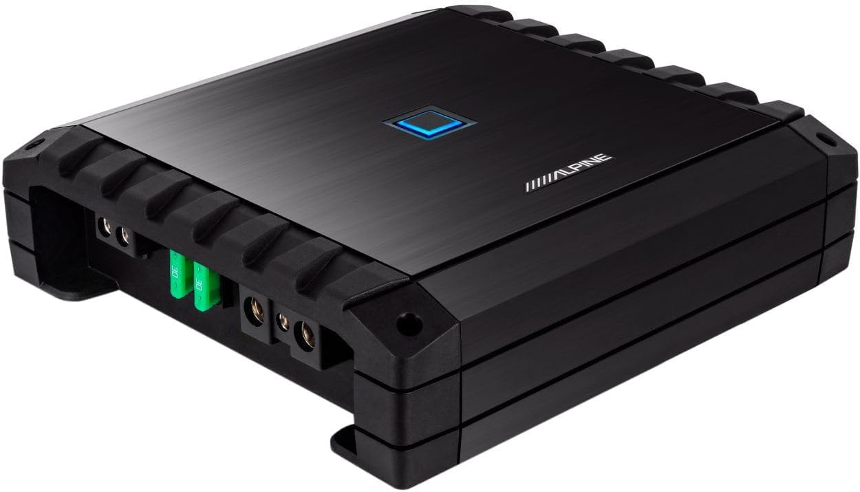 Alpine S2-A60M Mono Amplifikatör, 600W RMS @2 Ohm, Class-D, Bass Boost, LPF, Kompakt Subwoofer Amfisi