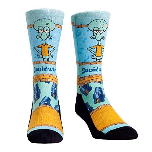 SpongeBob SquarePants Premium Nickelodeon Socks (Small/Medium, Squidward - Showtime)