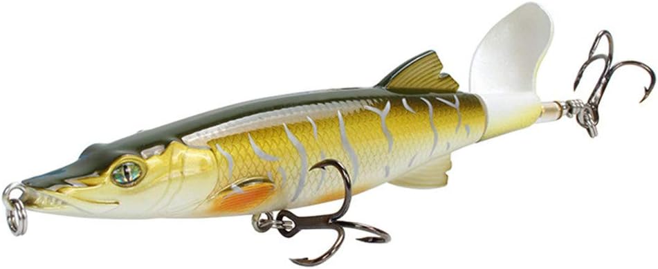 Xuanse 13cm 16g Whopper Popperハードフローティングペンシルルアー ユニークな回転可能なソフトテール