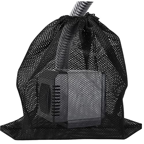 Gogogmee 2Pcs Water Pump Mesh Bags for Fish Tank Durable Pump Pouch with Drawstring Closure for Aquatic Media Storage and Filtration